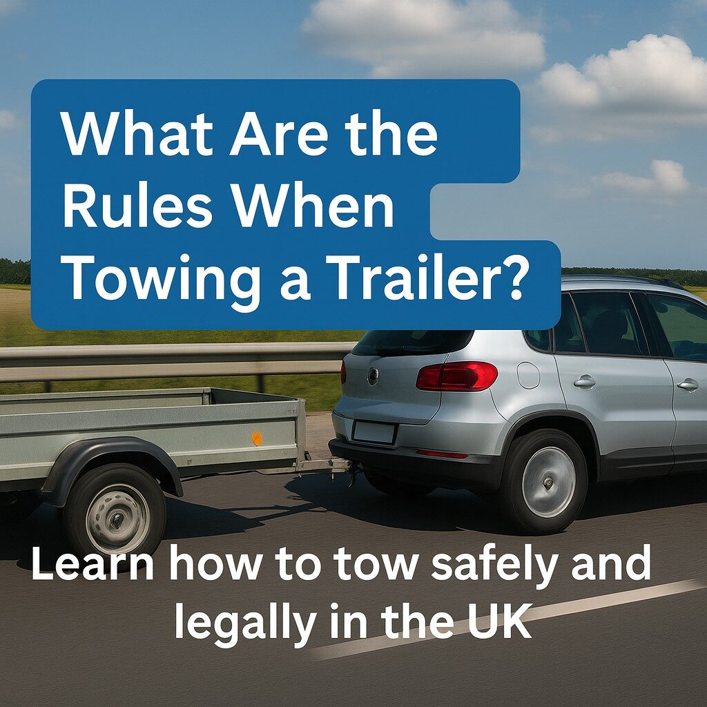 What are the rules when towing a trailer