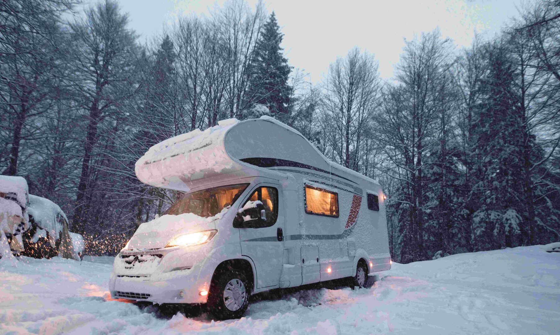 Motorhome,camper,van,in,the,nature,,nomad,van,life,for
