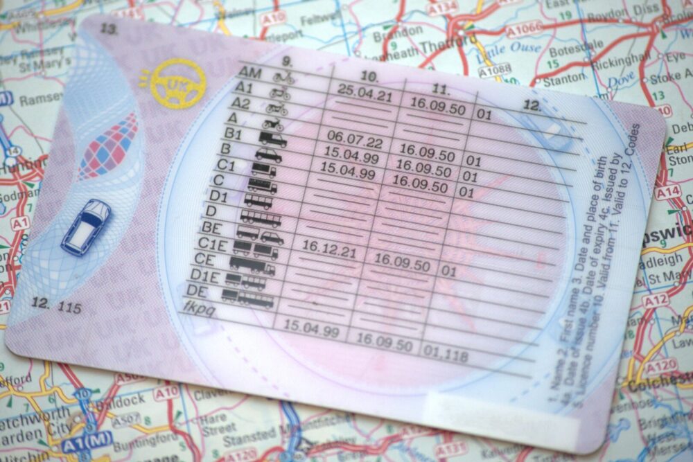 Warrington,cheshire,uk, ,september,26,2023:,british,driving,licence